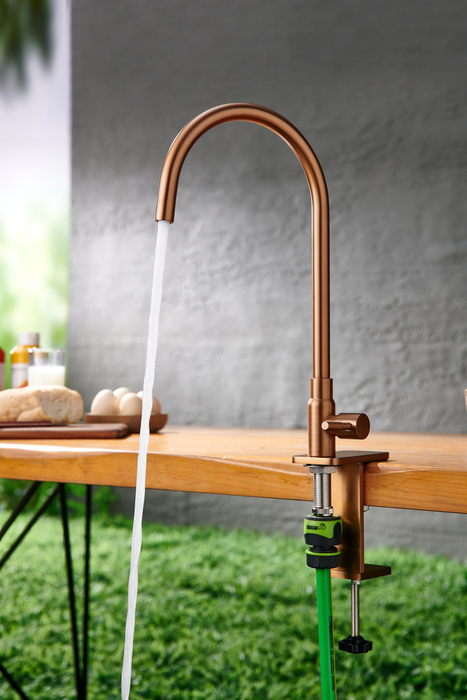 Køkkenarmatur udendørs kobber